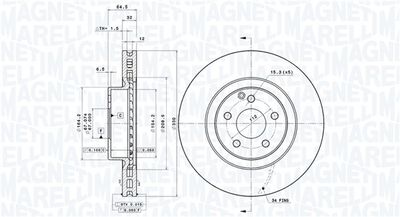 Тормозной диск MAGNETI MARELLI 360406059101