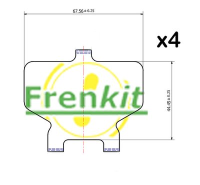Pretčīkstēšanas plēve, Bremžu uzlikas FRENKIT 940109