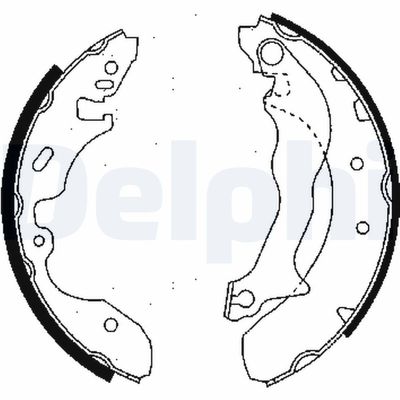 Комплект тормозных колодок DELPHI LS1684