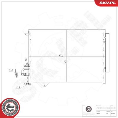Конденсатор, кондиционер ESEN SKV 86SKV250