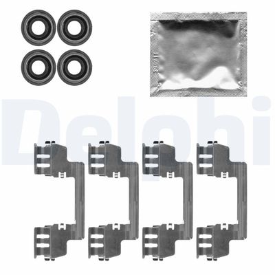 Комплектующие, колодки дискового тормоза DELPHI LX0616