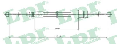 Тросик, cтояночный тормоз LPR C0994B