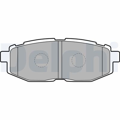 Комплект тормозных колодок, дисковый тормоз DELPHI LP2076