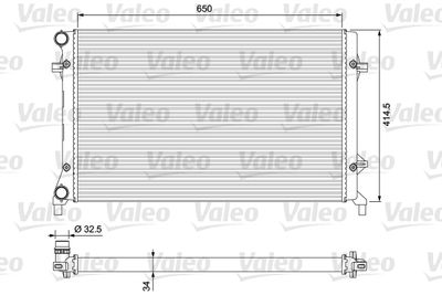 Radiators, Motora dzesēšanas sistēma VALEO 234335