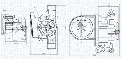 Масляный насос MAGNETI MARELLI 351516000027