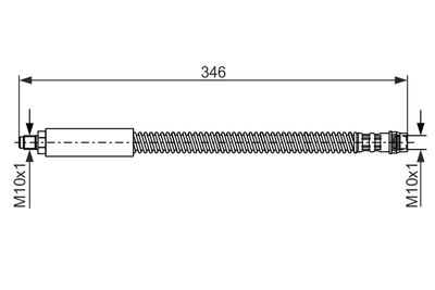 Тормозной шланг BOSCH 1 987 476 859