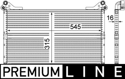 Eļļas radiators, Motoreļļa MAHLE CLC98000P