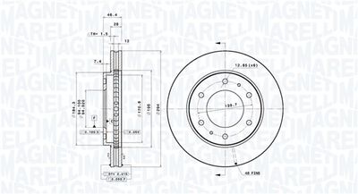 Тормозной диск MAGNETI MARELLI 360406079501