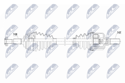 Piedziņas vārpsta NTY NPW-CT-156