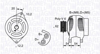 Ģenerators MAGNETI MARELLI 063321729010