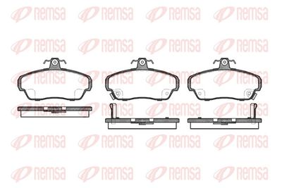 Bremžu uzliku kompl., Disku bremzes REMSA 0490.02