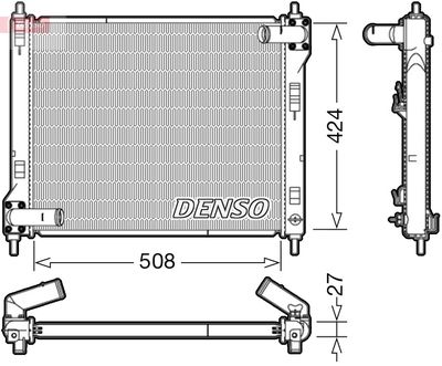 Radiators, Motora dzesēšanas sistēma DENSO DRM46043
