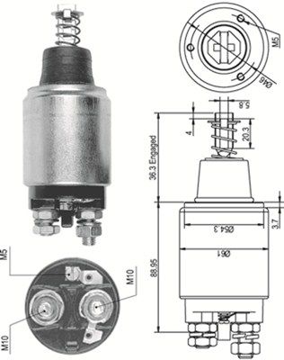 Ievilcējrelejs, Starteris MAGNETI MARELLI 940113050111