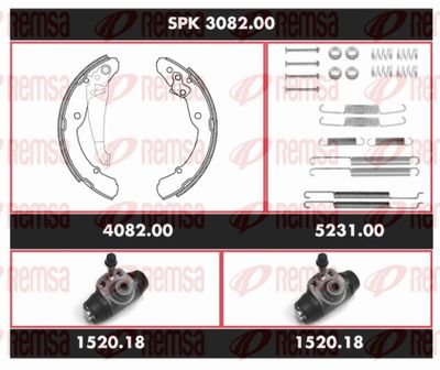 Bremžu komplekts, Trumuļu bremzes REMSA SPK 3082.00