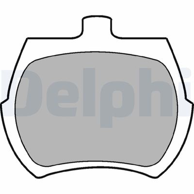 Bremžu uzliku kompl., Disku bremzes DELPHI LP10