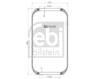 Pneimoatsperes spilvens, Pneimopiekare FEBI BILSTEIN 40399