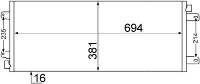 Конденсатор, кондиционер MAHLE AC 527 000S