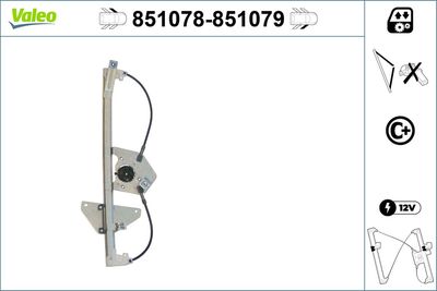 Стеклоподъемник VALEO 851078