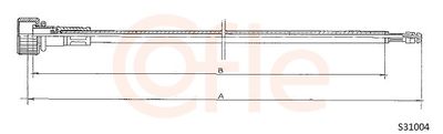 Тросик спидометра COFLE 92.S31004