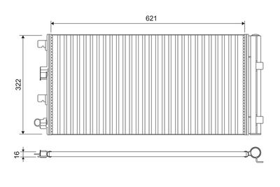 Конденсатор, кондиционер VALEO 814178