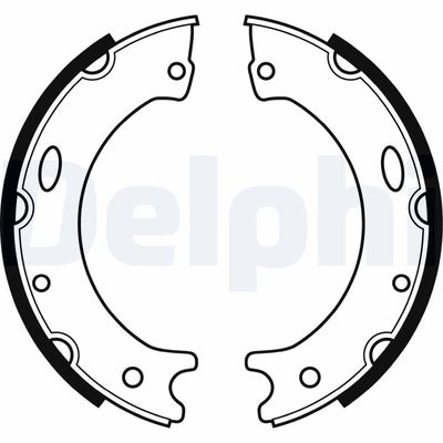 Bremžu loku kompl., Stāvbremze DELPHI LS1989