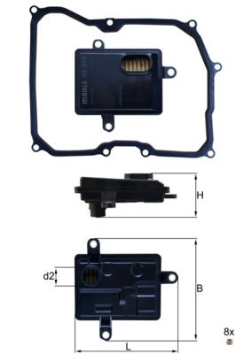 Hidrofiltrs, Automātiskā pārnesumkārba KNECHT HX 275D