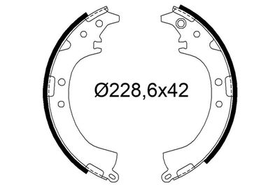 Bremžu loku komplekts VALEO 564316