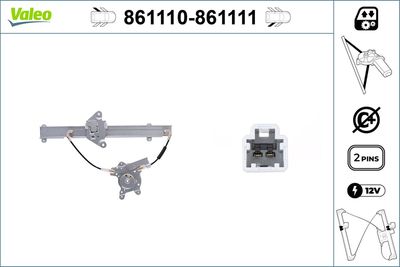 Стеклоподъемник VALEO 861110