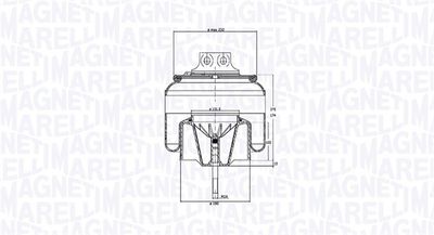 Pneimoatsperes spilvens, Pneimopiekare MAGNETI MARELLI 030607020274