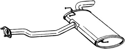 Глушитель выхлопных газов конечный BOSAL 169-627