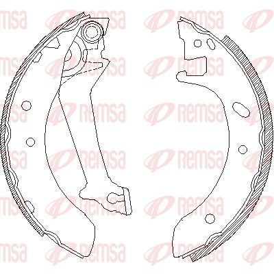 Bremžu loki REMSA 4512.00