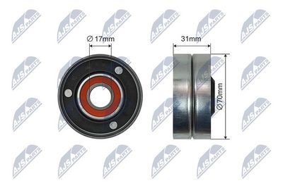 Spriegotājrullītis, Ķīļrievu siksna NTY RNK-LR-015