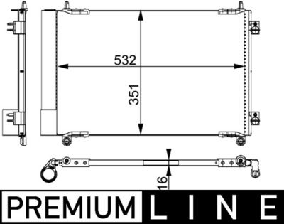 Kondensators, Gaisa kond. sistēma MAHLE AC 664 000P