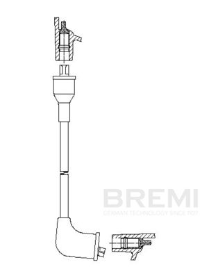 Augstsprieguma vads BREMI 3A42/77