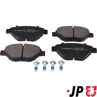 Комплект тормозных колодок, дисковый тормоз JP GROUP 4363600710