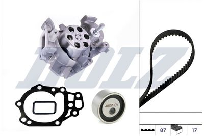 Водяной насос + комплект зубчатого ремня DOLZ KD348