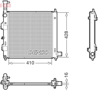 Radiators, Motora dzesēšanas sistēma DENSO DRM43014