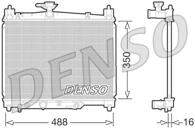 Radiators, Motora dzesēšanas sistēma DENSO DRM50066