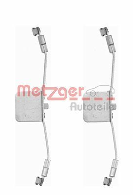 Комплектующие, колодки дискового тормоза METZGER 109-1641