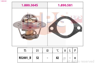 Termostats, Dzesēšanas šķidrums EPS 1.880.364