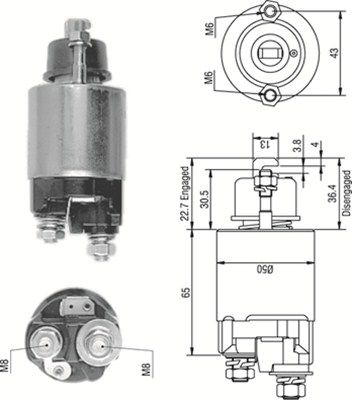 Ievilcējrelejs, Starteris MAGNETI MARELLI 940113050234