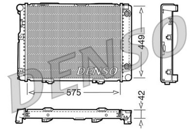 Radiators, Motora dzesēšanas sistēma DENSO DRM17060