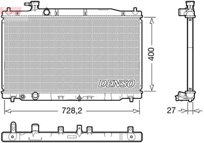 Radiators, Motora dzesēšanas sistēma DENSO DRM40050