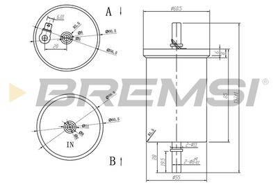 Топливный фильтр BREMSI FE0390