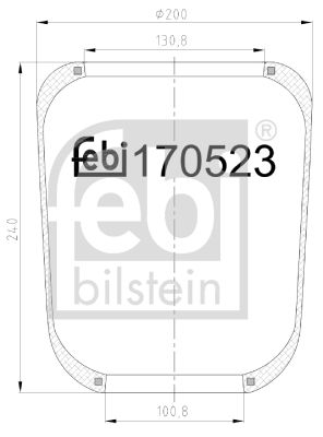 Pneimoatsperes spilvens, Pneimopiekare FEBI BILSTEIN 170523