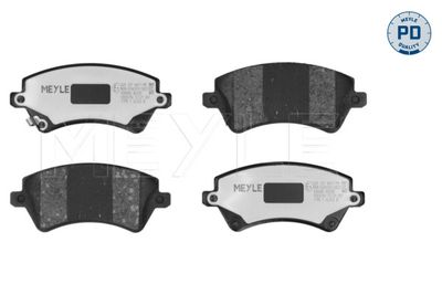 Комплект тормозных колодок, дисковый тормоз MEYLE 025 237 6617/PD