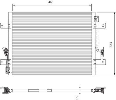 Конденсатор, кондиционер VALEO 818066