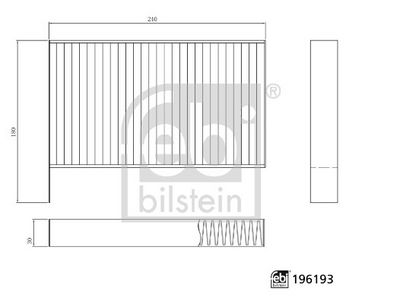 Filtrs, Salona telpas gaiss FEBI BILSTEIN 196193