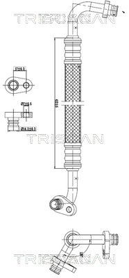 Трубопровод высокого / низкого давления, кондиционер TRISCAN 9010 28007