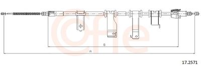 Тросик, cтояночный тормоз COFLE 17.2571